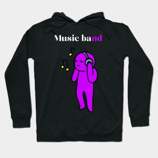 Music bande cute graphic design Hoodie